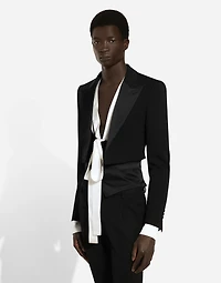 Single-breasted wool Spencer jacket