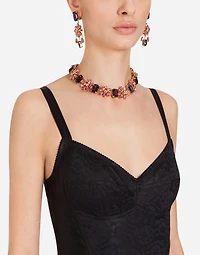 Elasticated corset-style bodysuit