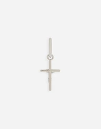 Single Creole earring with cross pendant