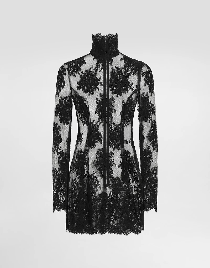 One-piece cordonetto lace dress