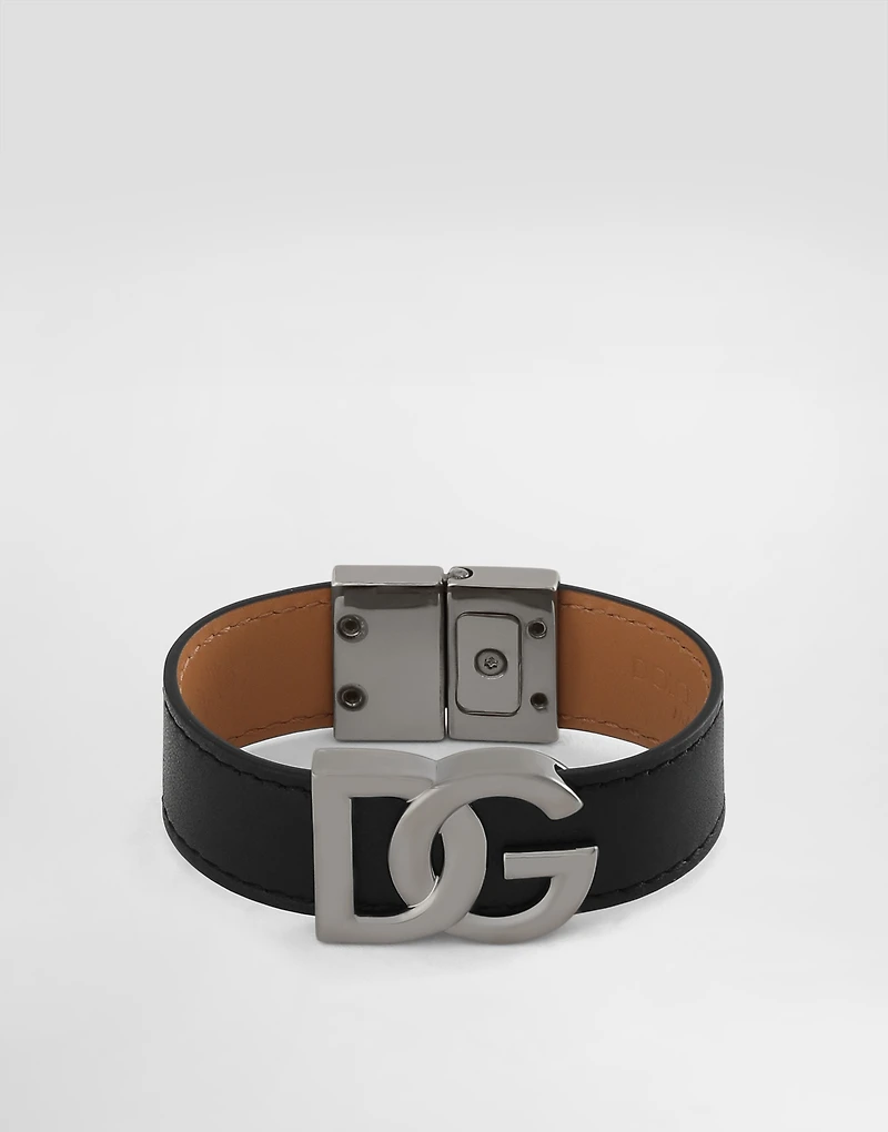 Calfskin bracelet with DG logo