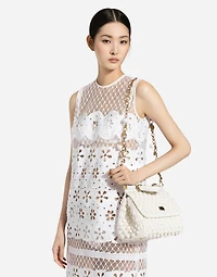 Short cotton dress with cut-out detailing