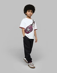 Jersey T-shirt with belt-bag print