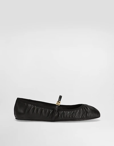 Nappa leather ballet flats