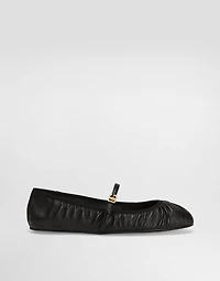 Nappa leather ballet flats