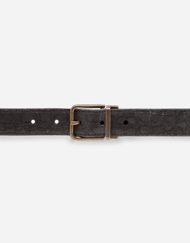 Crocodile skin belt