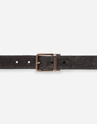 Crocodile skin belt