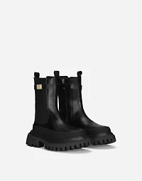 Calfskin ankle boots
