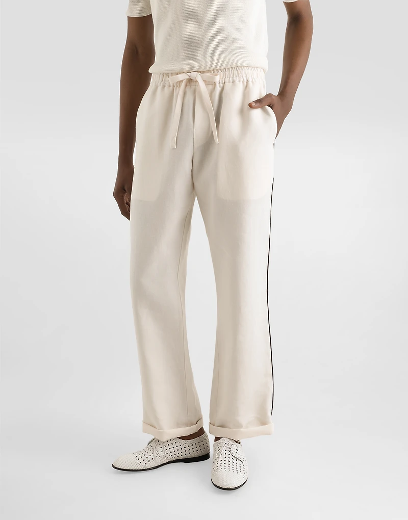 Linen fabric pajama pants