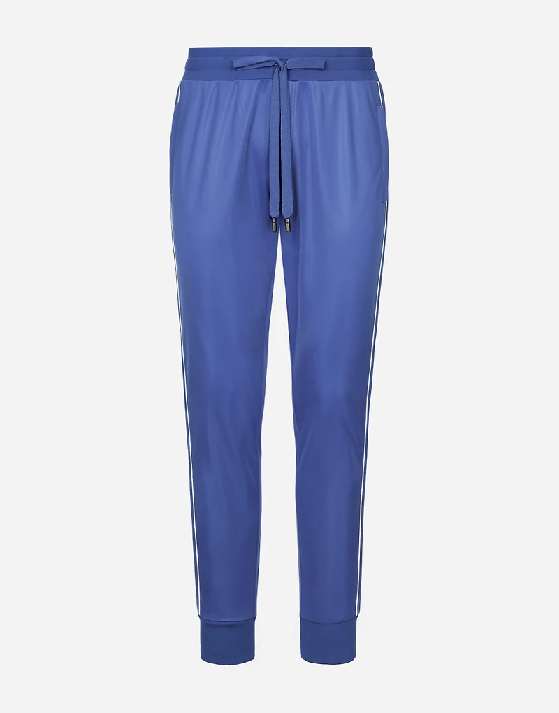 Triacetate jogging pants with bands