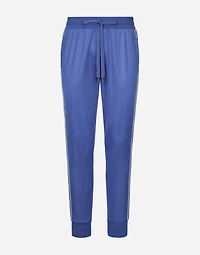 Triacetate jogging pants with bands