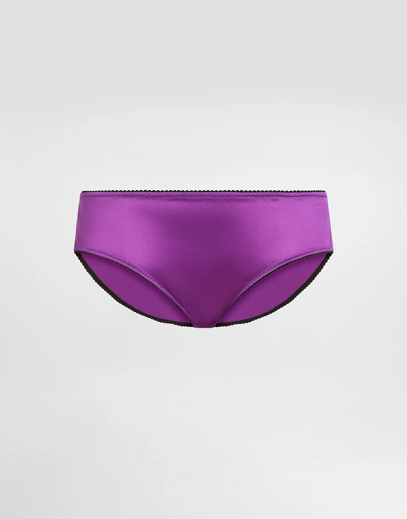 Stretch satin briefs