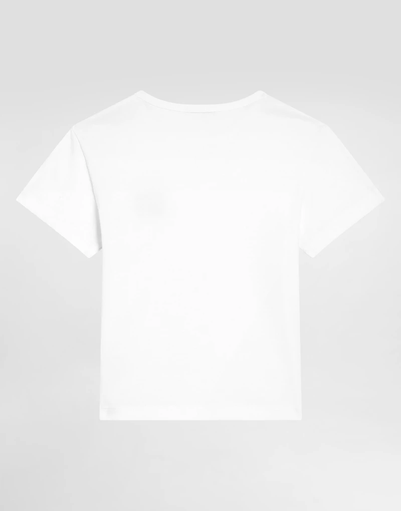 OversizedJerseyt-shirt with logo plaque