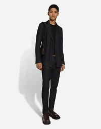 Double-breasted Taormina-fit denim jacket