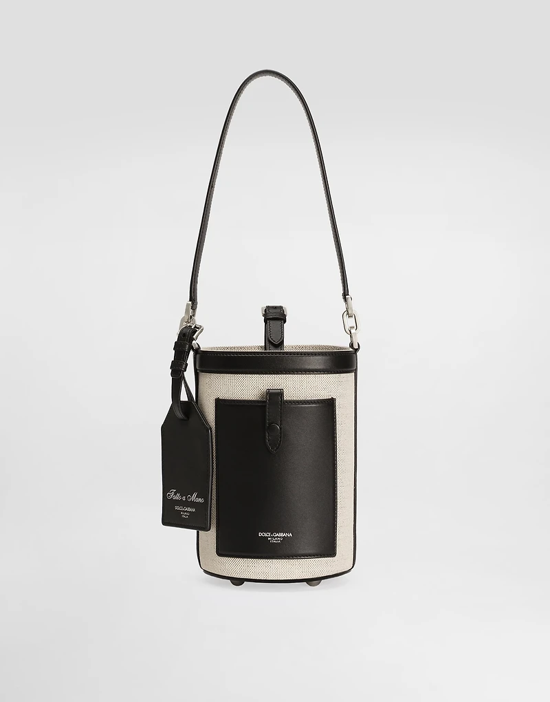 Fabric bucket bag