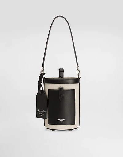 Fabric bucket bag