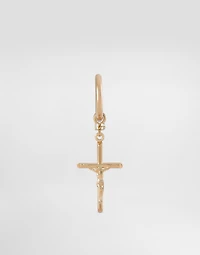 Single stud earring with “DNA” cross