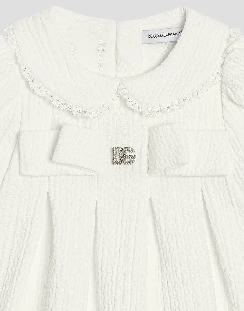 Short-sleeved cotton dress