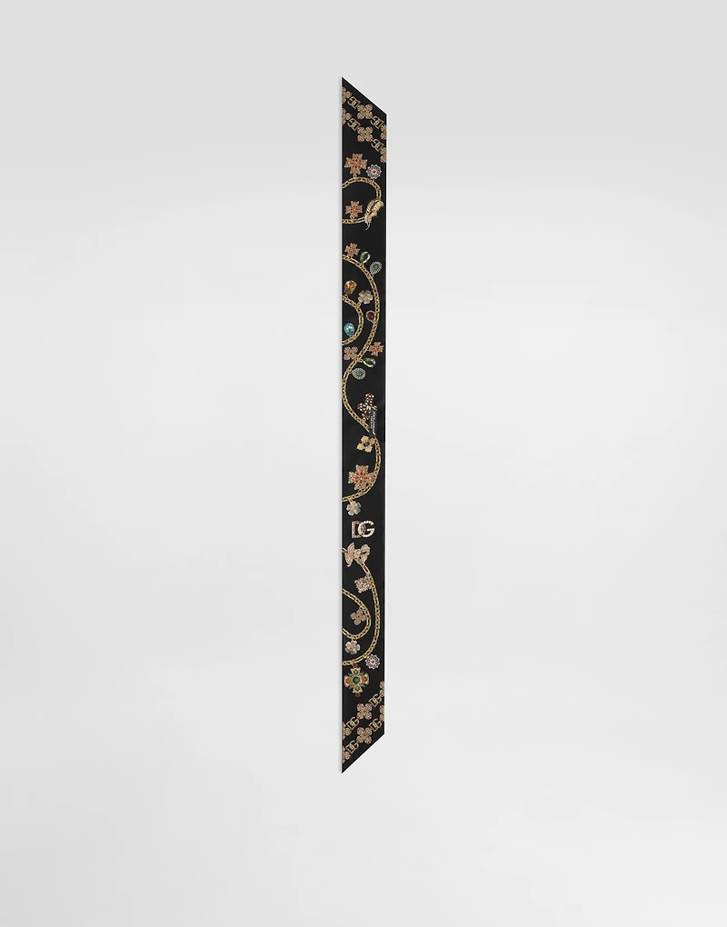 Silk twill bandeau