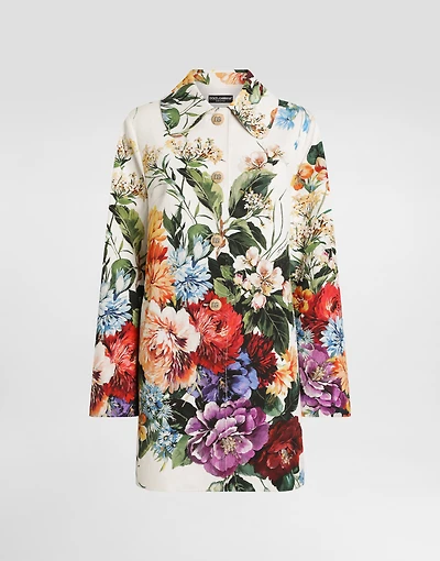 Bouquet flower print coat