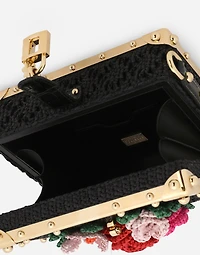 Raffia crochet Dolce Box bag