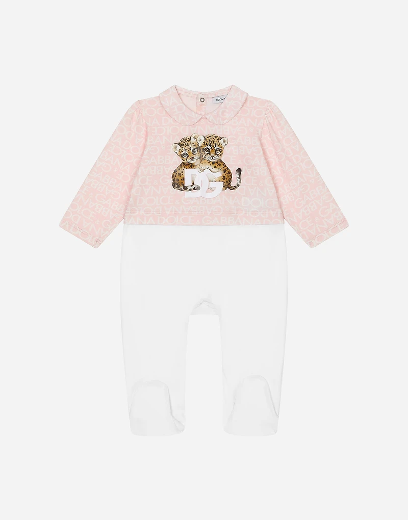 3-piece gift set jersey with all-over logo print