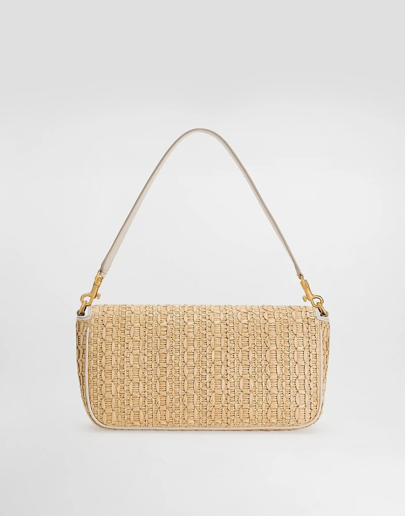 Rafia crochet shoulder bag