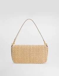 Rafia crochet shoulder bag