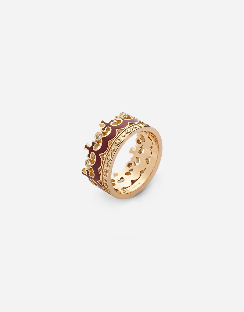 Royal Ring 18-carat yellow gold and diamonds