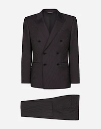 Pinstripe double-breasted Martini-fit suit