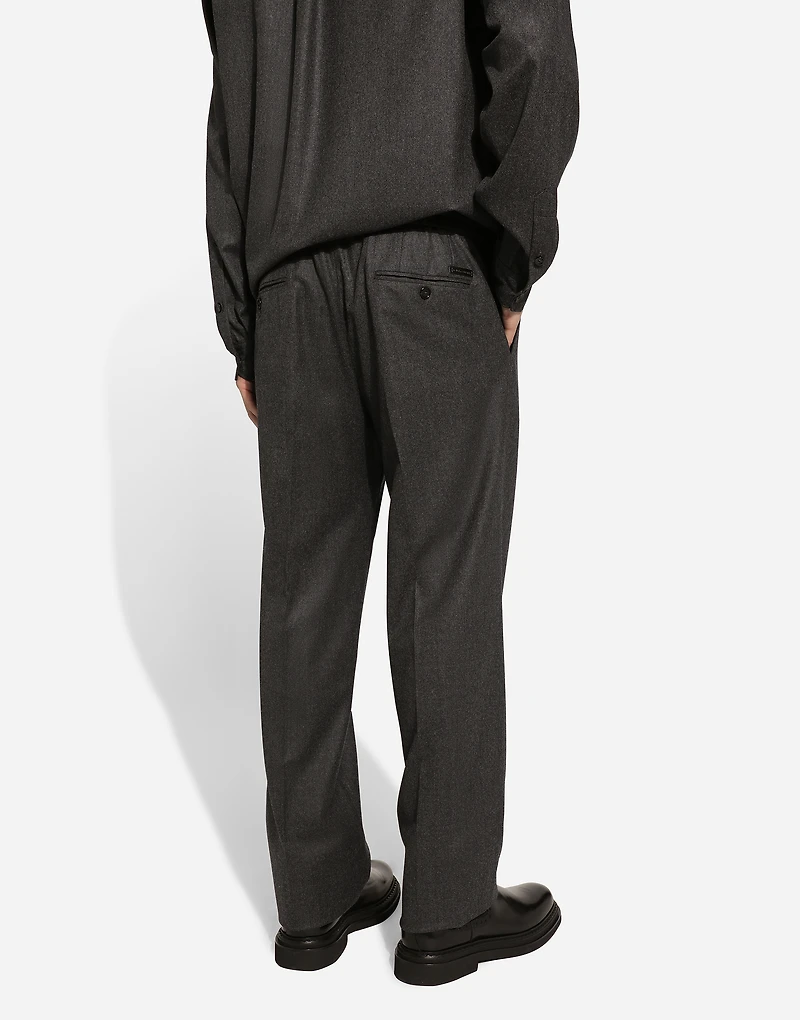 Flannel jogging pants