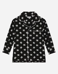 Poplin vanity shirt with DG logo print