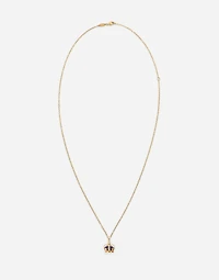 Royal Pendant 18-carat yellow gold, lapis lazuli, rubies, and blue sapphire