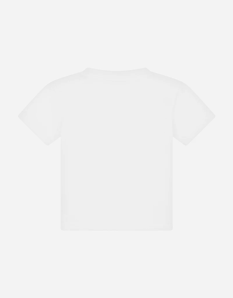 Jersey T-shirt with openwork DG logo