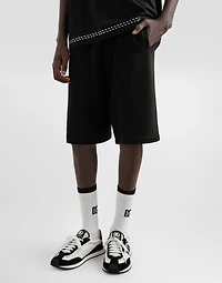 Cotton jogging shorts