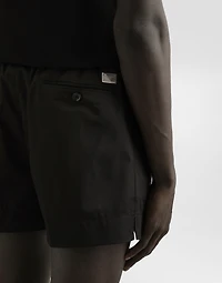 Cotton gabardine shorts