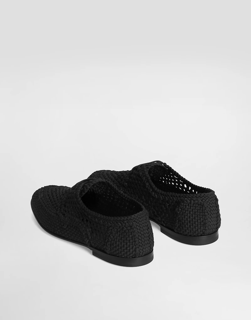 Woven fabric Derby shoes
