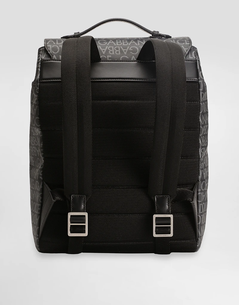 Coated jacquard backpack