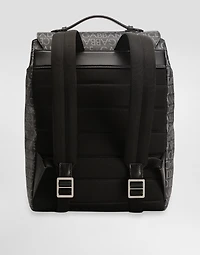 Coated jacquard backpack