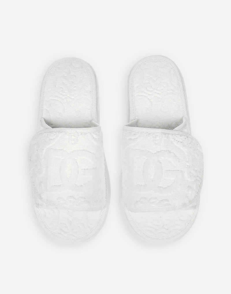 Terry Cotton Plateau Slippers