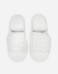 Terry Cotton Plateau Slippers