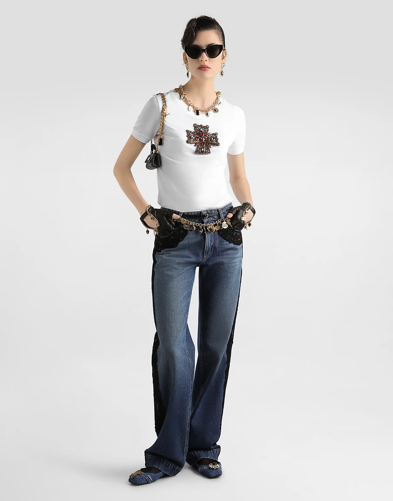 5-pocket denim trousers