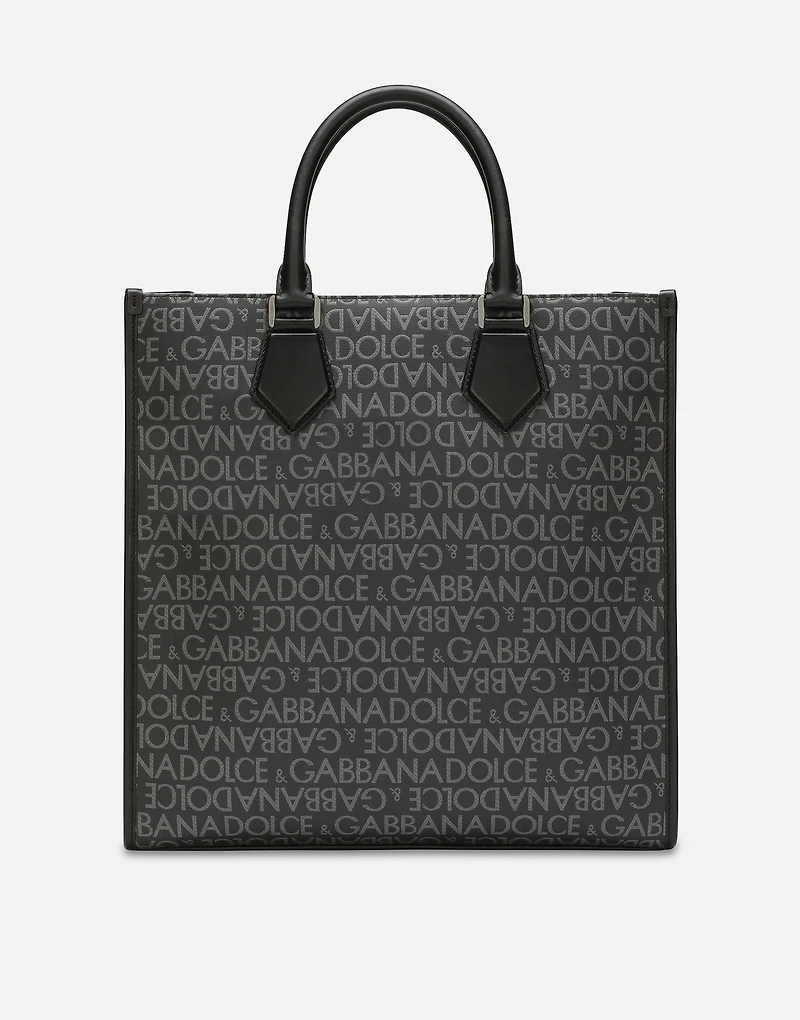 Medium coated jacquard shopper