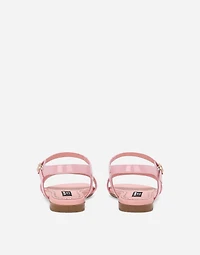 Patent leather sandals