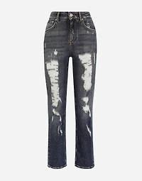 Boyfriend jeans with rips
