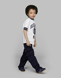 Poplin polo-shirt with Dolce&Gabbana logo