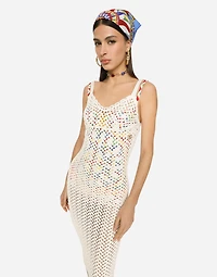 Crochet slip dress