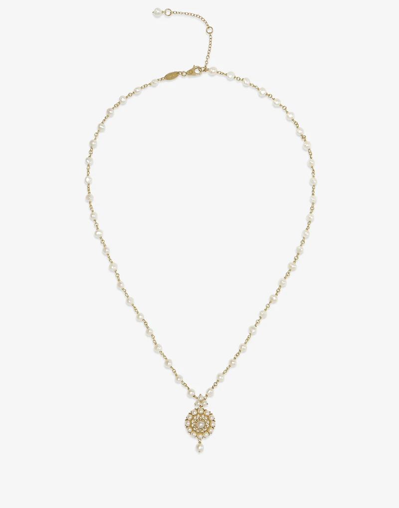 Pearl Necklace 18-carat yellow gold and pearls