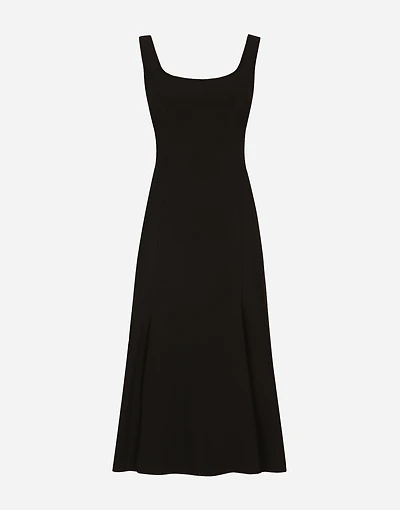 Calf-length cady dress