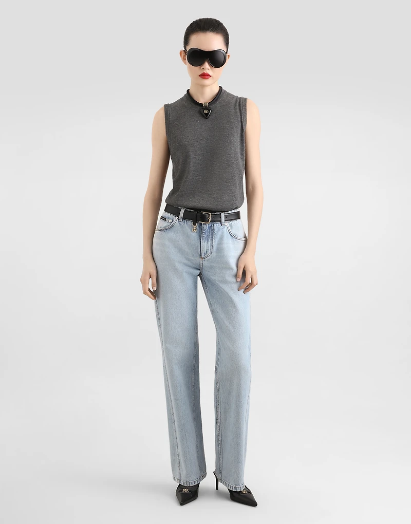 5-pocket denim trousers